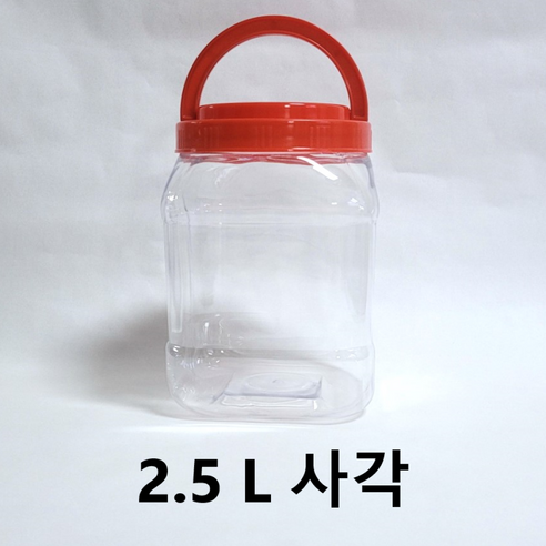 SD 대광구 2.5L 사각 플라스틱 식품용기 PET용기, 20개