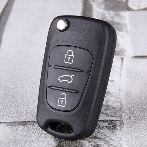 니녹스 현대 기아 3버튼 폴딩키 케이스 교체 호환 DIY 아반떼MD 모닝 레이 쏘울 스포티지R 쏘렌토 봉고 YF쏘나타 I30 K5 K7 포르테 그랜저TG 이미지 4