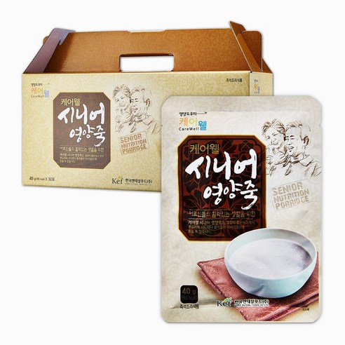 케어웰 시니어영양죽 40g, 30개 솔직 후기 | 실사용자 리뷰 분석 - 상품 이미지 1
