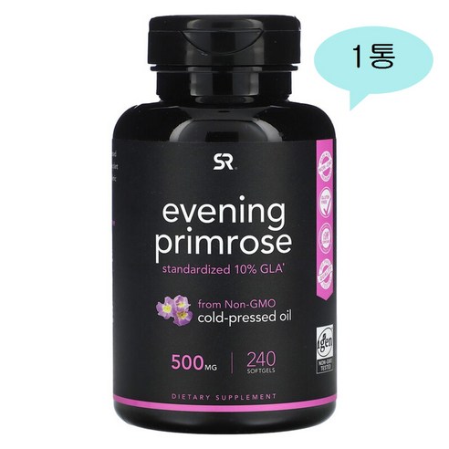 스포츠리서치 오메가6 달맞이종자유 500mg 240정 감마리놀렌산 GLA 오메가 시너지, 240정, 1개
