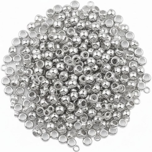 누름볼 (고정볼) 2mm / 2.5mm - 악세사리 부자재, 2.5mm 실버 200p, 1개