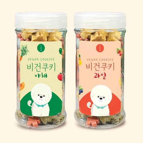주베베 오리지널 비건 쿠키 세트, 1세트, 180g, 비건쿠키 과일1+야채1