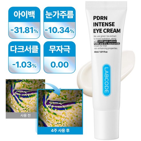 랩코드 PDRN 주름개선 눈밑 지방제거 아이크림 아이백 다크서클 크림 이미지 3