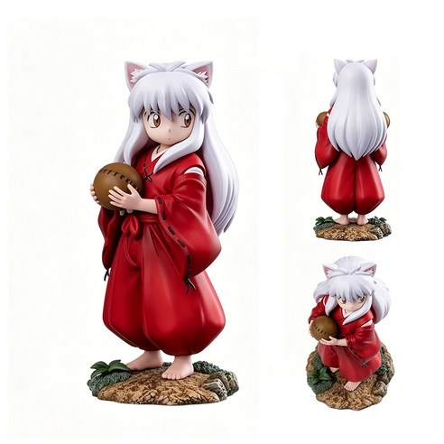 이누야샤 어린 시절 아기 이누야샤 피규어 PVC 애니메이션 굿즈 소장용 선물 15cm, 1개