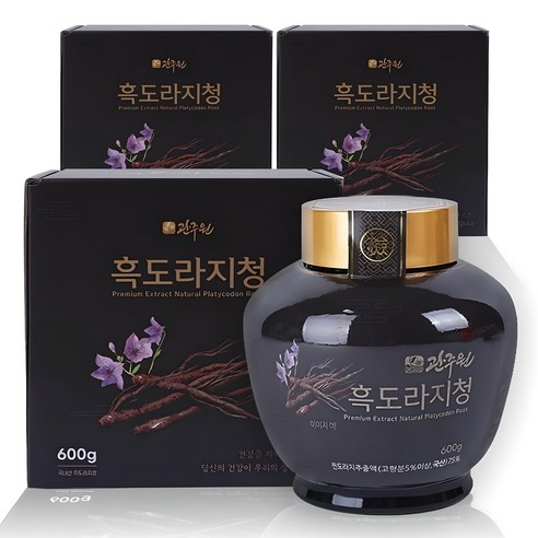 [관주원]관주원 흑도라지청 600g 대용량 도라지청 600g, 3개 실사용 후기 | 효과 있을까? - 상품 이미지 1