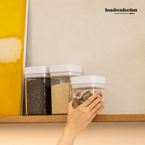 잡곡의 신선함을 지켜주는 완벽 밀폐! 바덴하임 푸락스 잡곡용기