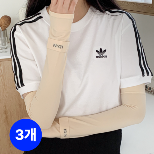 IDN 쿨토시 팔토시 자외선차단 손등커버 골프, 3개, 스킨