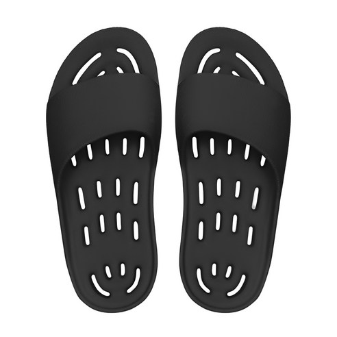 까발로 남녀공용 욕실화 신발 EVA 경량 미끄럼방지 슬리퍼 논슬립 슬라이드 실내화 CA008, 1개, 블랙