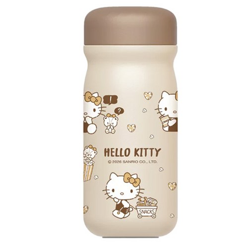 StarR 산리오 패밀리 헬로키티 미니 보온 텀블러 3734, 커피, 1개, 320ml