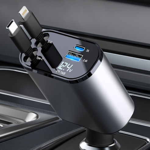 LUMANOKI 동시4대충전 릴타입 차량용 고속충전기 실사용 후기 | 효과 있을까? 썸네일