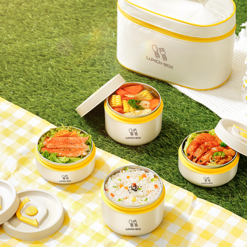 피크르 304 스테인리스 보온도시락통 전자레인지 적용 2단 3단 4단 휴... 솔직 후기 | 실사용자 리뷰 분석 - 상품 이미지 3