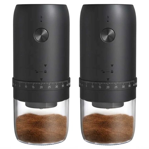 EUPZN 무선 커피 그라인더, 2개, 블랙, 70ml
