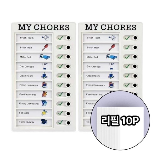 네오바 To do list 체크리스트 데일리 스케줄 플래너, 화이트, 2개