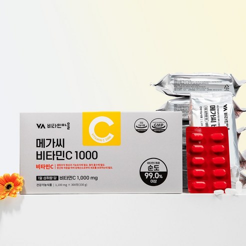 비타민마을 고함량 메가씨 비타민C 1000mg 300정, 1개 이미지 2