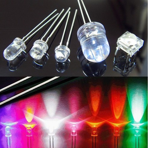 케이슬 고휘도 LED 칩 소자 전구 발광다이오드, 3파이평평 그린 (..., 1개 - LED과학재료 | 쿠팡