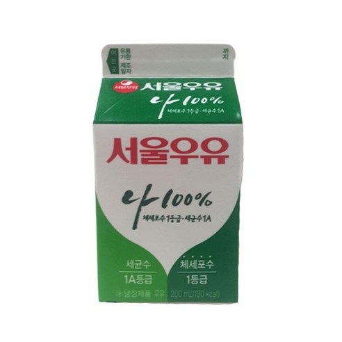 원하프서울우유 200ML, 1개
