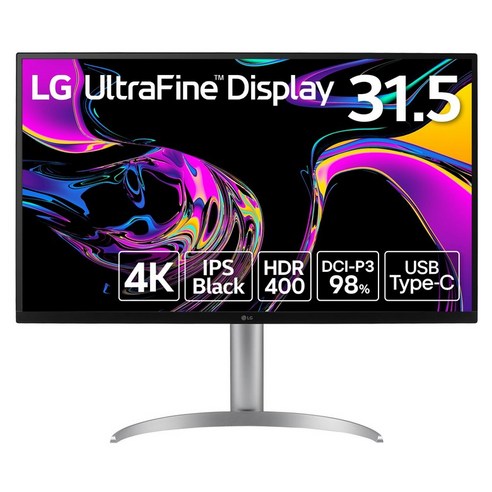 LG 32UQ850V-W 98%USB Type-C(USB Power Delivery 모니터 디스플레이 31.5인치IPS, 0cm, 없음
