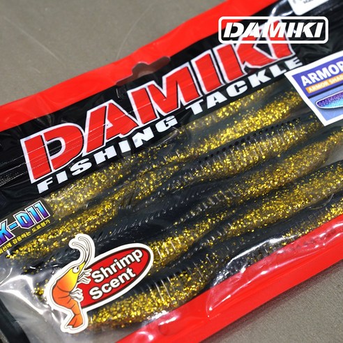 다미끼 아머쉐드 5인치 광어 다운샷 웜, 445 MUD GOLD SHAD 2, 6.4g