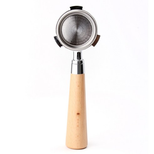 호환 드롱기 데티카 바텀리스 포타필터 51mm 바스켓 포함, 1개, 라이트우드51mm