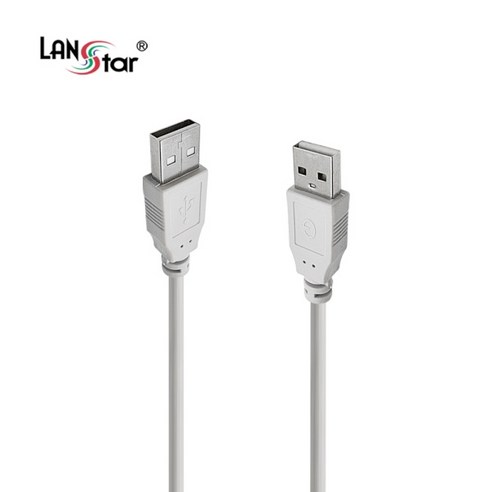 랜스타 USB 2.0 A-A형 케이블 LS-USB-AMAM, 1개, 0.15m