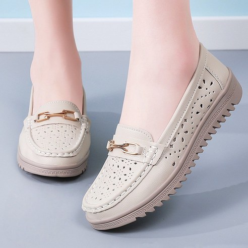 Modern Fashion 여성 발편한 플랫 단화 메리제인 플라워 구두 K122