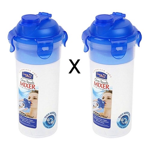락앤락 쉐이커 단백질 미숫가루 쉐이크통 믹서 물통, 470ml, 2개