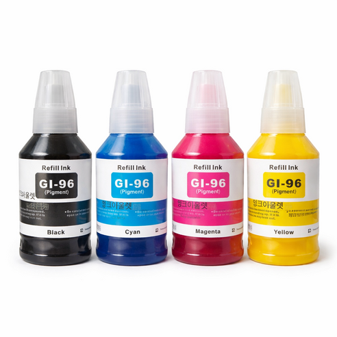 잉크아울렛 캐논 GI-96 호환잉크 세트 GX7090 GX6090 GX5090 GX4090 GX3090 GI96 재생잉크 세트, 1개, GI-96 호환잉크4색세트
