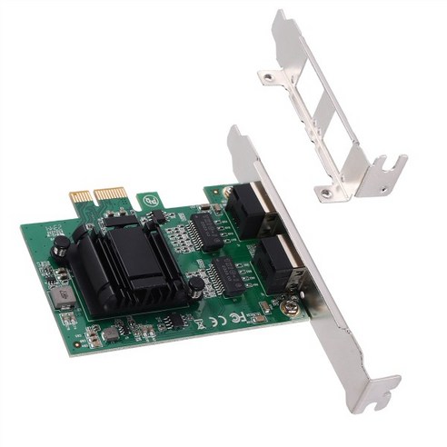 FUFU 2포트 기가비트 PCIe 네트워크 카드 1000M 듀얼 Express 이더넷 어댑터(82571EB LAN NIC 포함 ...