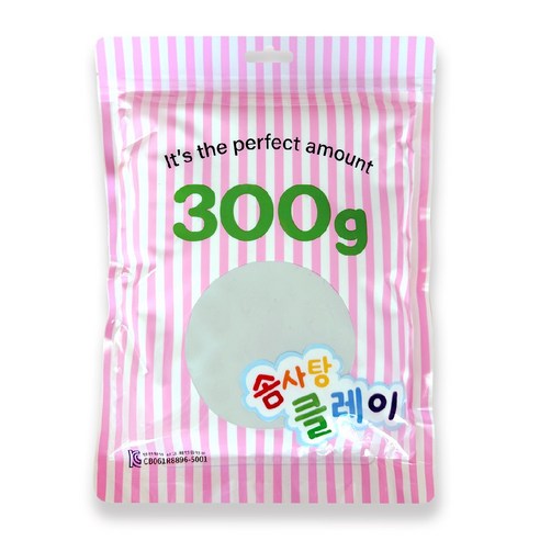 KC인증 솜사탕클레이, 1개, 300g, 하양