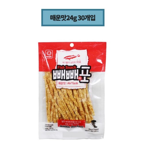 빼빼어포 매운맛 24g 30개 1박스, 24g, 30개