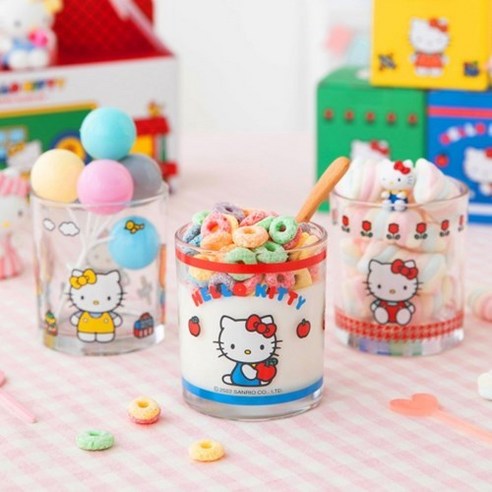 Sanrio 헬로키티 레트로 컵 3P 세트