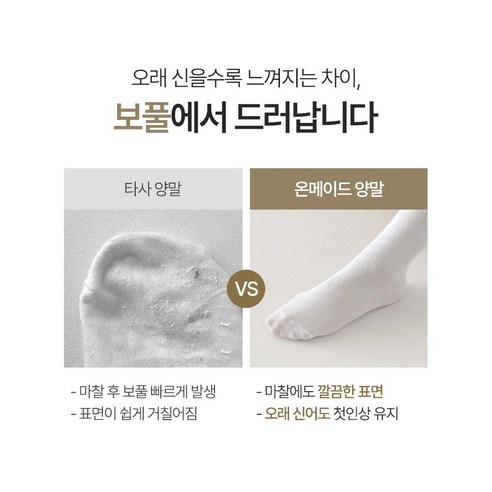 온메이드 여성용 포근한 무지 중목 양말 10켤레 이미지 4