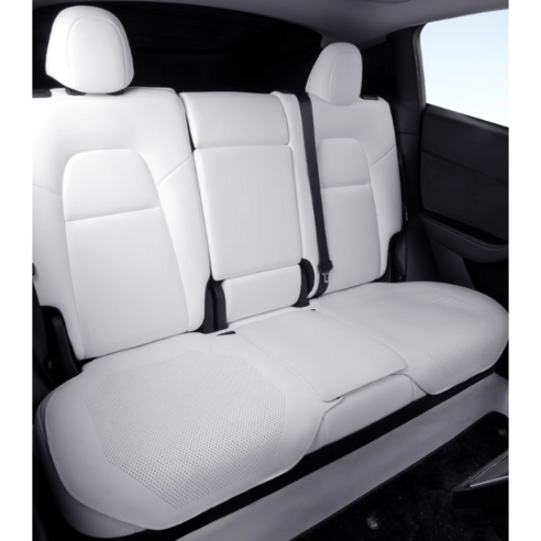 테슬라 모델Y 주니퍼 모델3 통풍 방석 시트, 1개, 화이트 2열 방석 세트