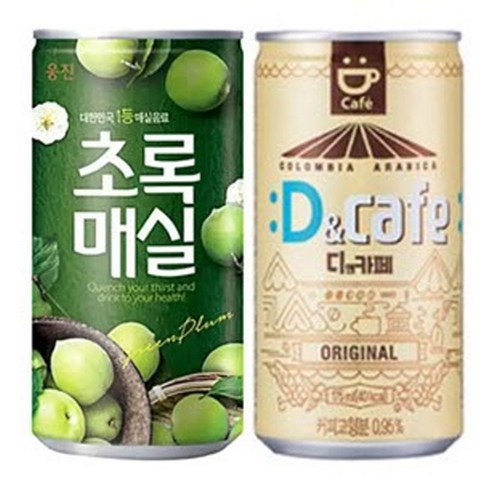 디앤카페 175ml 30캔 + 초록매실 180ml 30캔 총60캔
