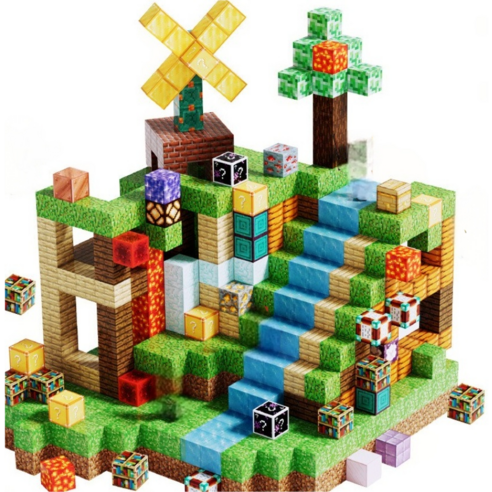 KONUM 크레프트 자석블럭 피규어세트 마그네틱 대용량 솔직 후기 | 취미생활 필수템 - 대표 이미지