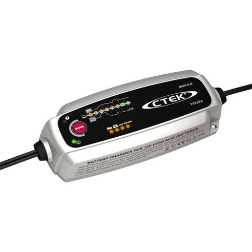 씨텍 CTEK MXS 5.0 충전기 오토바이 자동차 충전 5년 워런티, 16.8cm, 1개