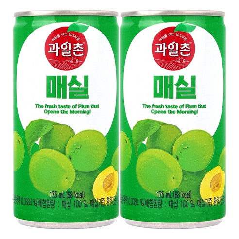 [달담박스]해태 썬키스트 매실 175ml 60캔, 175ml, 60개