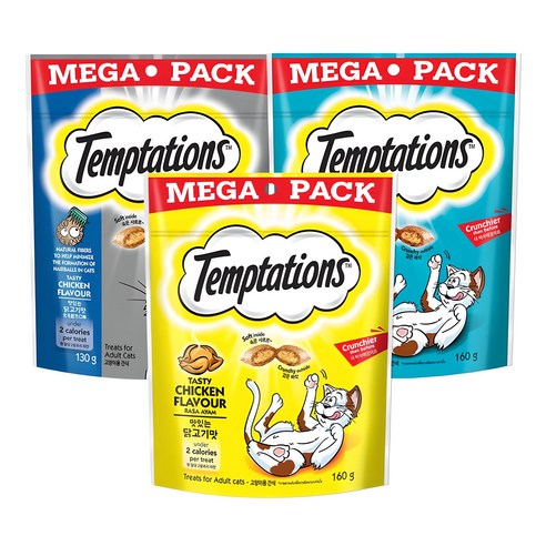 템테이션 고양이 메가팩 스낵 3종 세트