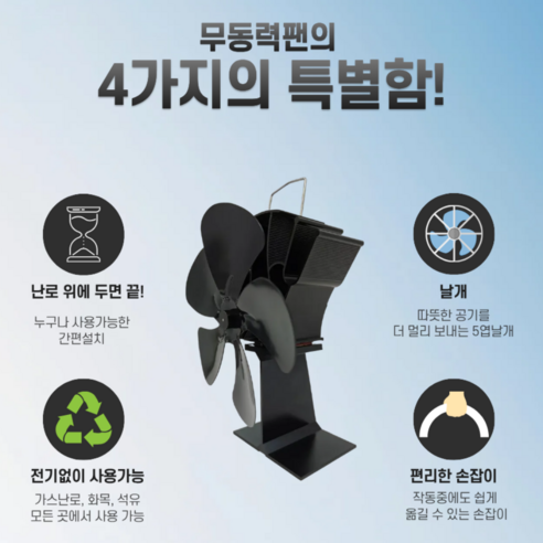 캠핑의 낭만을 더하는 무동력 에코팬 난로, 따뜻함과 편리함을 동시에!