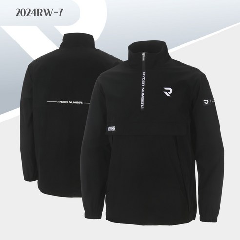 라이더 2024RW-7 검정색 바람막이 바막 배드민턴 테니스 스쿼시 탁구 의류 남녀공용 용스 남자 여자 상의 용산스포츠 용스