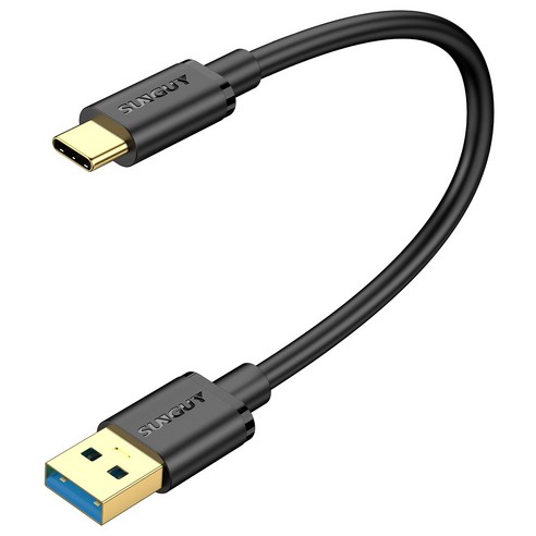 SUNGUY USB C타입 고속 충전 케이블 안드로이드오토 스마트폰 데이터전송 10Gbps 18W, 1개, 그레이, 0.3m