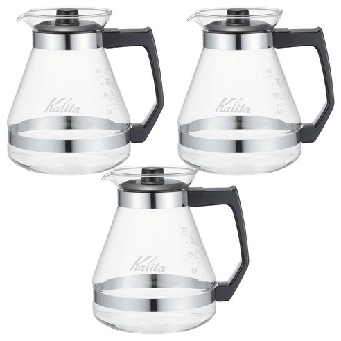 칼리타 커피 핸드 드립 서버 N, 3개, 1200ml, 단품