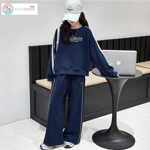 키즈목마 초등생 주니어 맨투맨 레이스 상의 하의 세트 여아 트레이닝 상하복 695