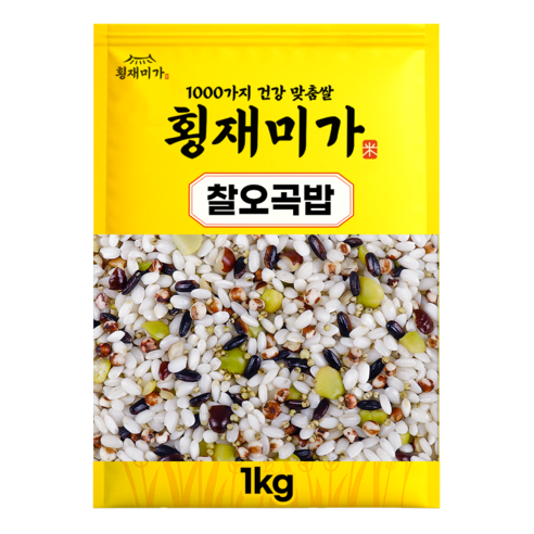 [횡재미가] 국산 정월대보름 찰오곡밥 혼합 잡곡 오곡쌀 1kg, 1개