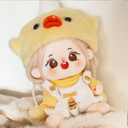 모카돌 20cm 솜인형 옷 병아리 의상, 1개, 병아리 단색옐로우