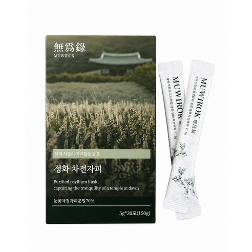 대장정화제 무위록 정화차전자피 분말가루 독자배합 식이섬유 제품 - 건강 분말