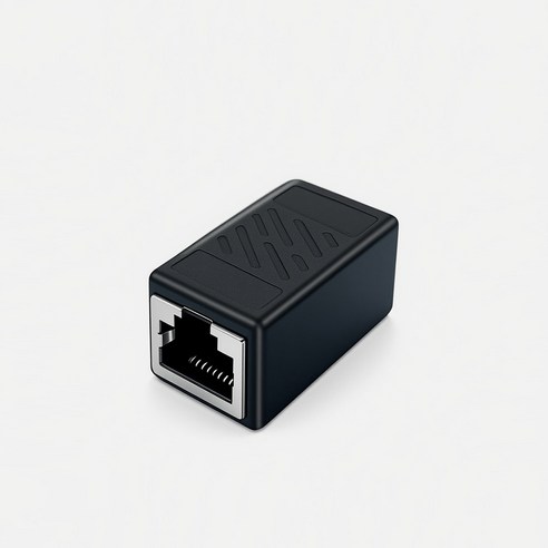 CAT6 FTP 랜연장 젠더 RJ45 키스톤 잭 커플러 1Gbps, 1개, 블랙