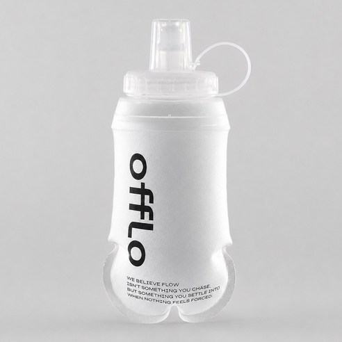 오플로 소프트 플라스크 스포츠 러닝 물통 물병 러닝 마라톤 경량 워터보틀, 1개, 250ml, 화이트(White)