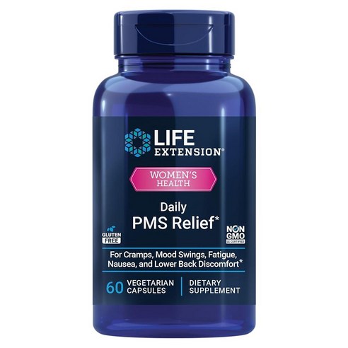 [해외직구] Life Extension Daily PMS Relief Menstrual Comfort Supplement PMS ...