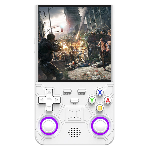 MMQ R36 울트라 휴대용 레트로 게임기 64GB, 화이트